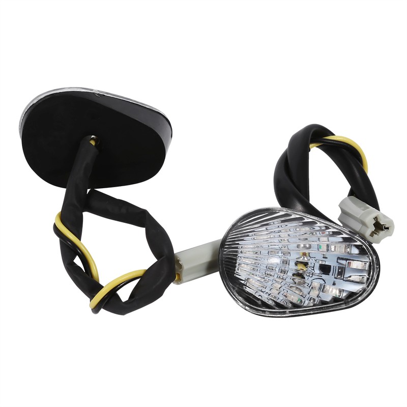 1 Pair Amber LED Turn Signal Light Indicator Lamp Flush