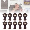 10 Sets Leather D Rings for Purse Genuine Leather Undamaged