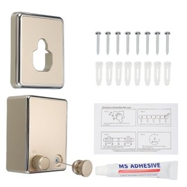 uxcell Retractable Clothesline Indoor, 14Ft Non-Sagging Clothes Line Retracting Outdoors Heavy Duty Clothes Drying Laundry Line Wall Mounted Steel Line for Balconies, Courtyards, Gold