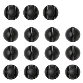 15pcs Cable Clips Holderr, Made of Organic Silicon Material Desktop Cord Holder, Charging Cord Cable Management for Home, Office, Car and Desk, Blacks