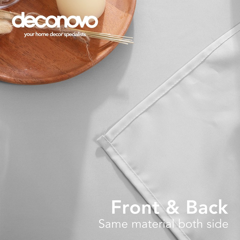 Deconovo Oxford Decorative Water Resistant Table Cloth Wipeable Rectangle Tablecloth
