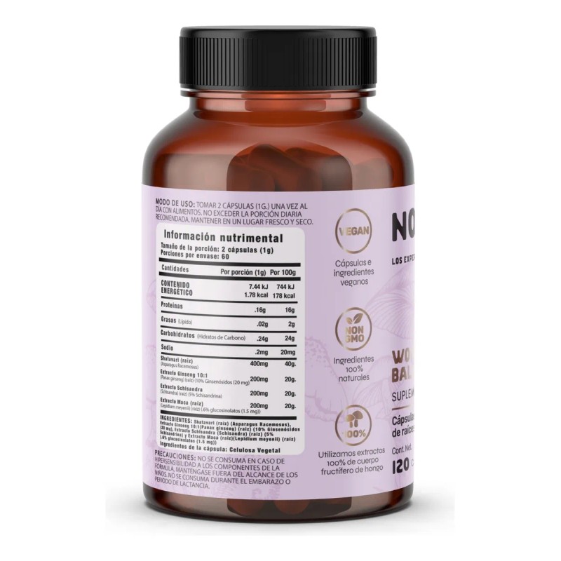 Woman Hormo Balance By Libby Danwing 500 Mg 120 Capsulas