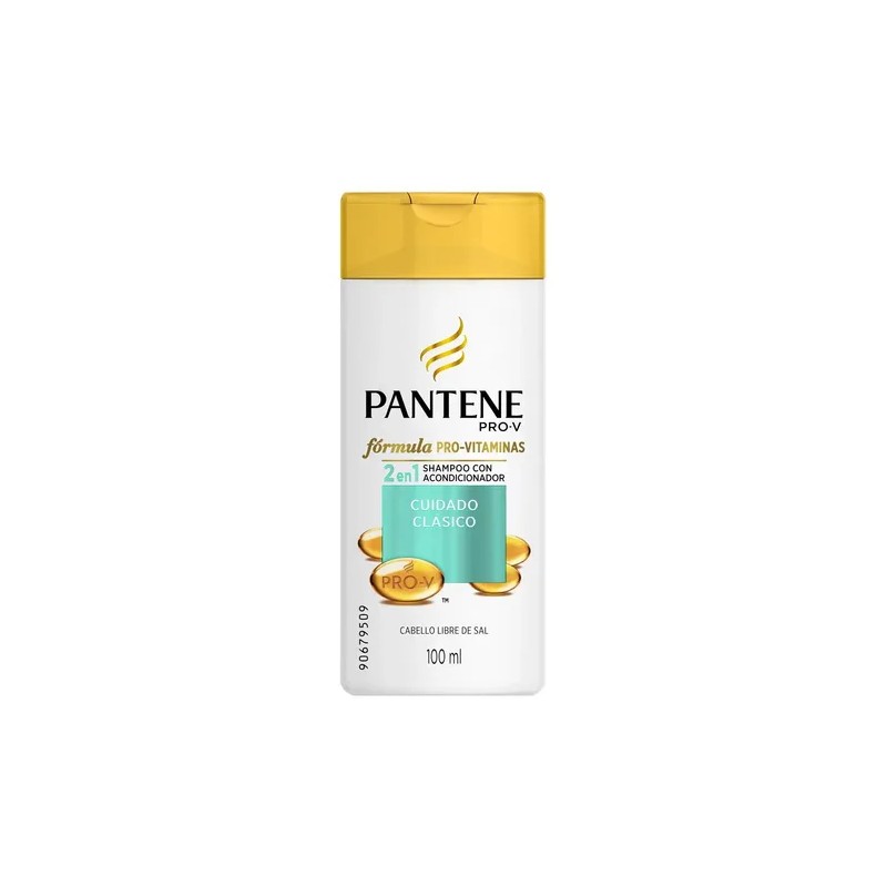 Shampoo Acondicionador Pantene Pro Clásico 2en1 Mini 100ml