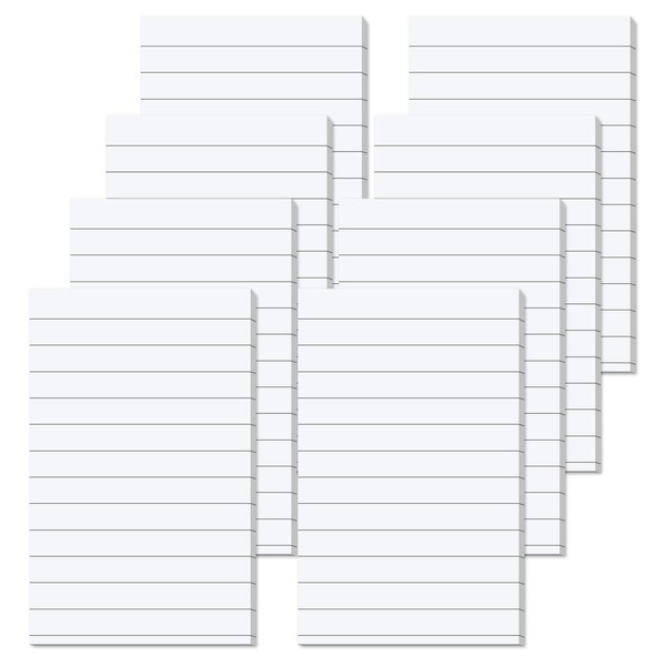 Agoer Pack of 400 Sticky Notes White Self-Adhesive Notes 76