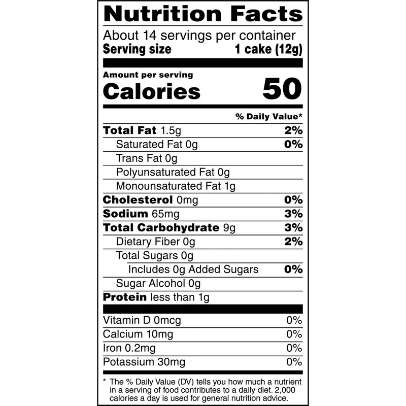 Quaker Large Rice Cakes, Everything Flavor, GLuten Free, Pack of