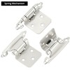 QWORK Inset Cabinet Hinges, 25 Pairs (50 pcs) 1/2" Overlay