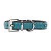 Audrey Genuine Leather Dog Collar with Rhinestones/Crystal, Sparkling Dog and