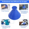 sunnilly Ice Scraper Car Round, 2 Pieces Car Ice Scraper,