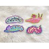Totally tied and dyed Nudibranchs Sea Slug Holographic Vinyl Sticker