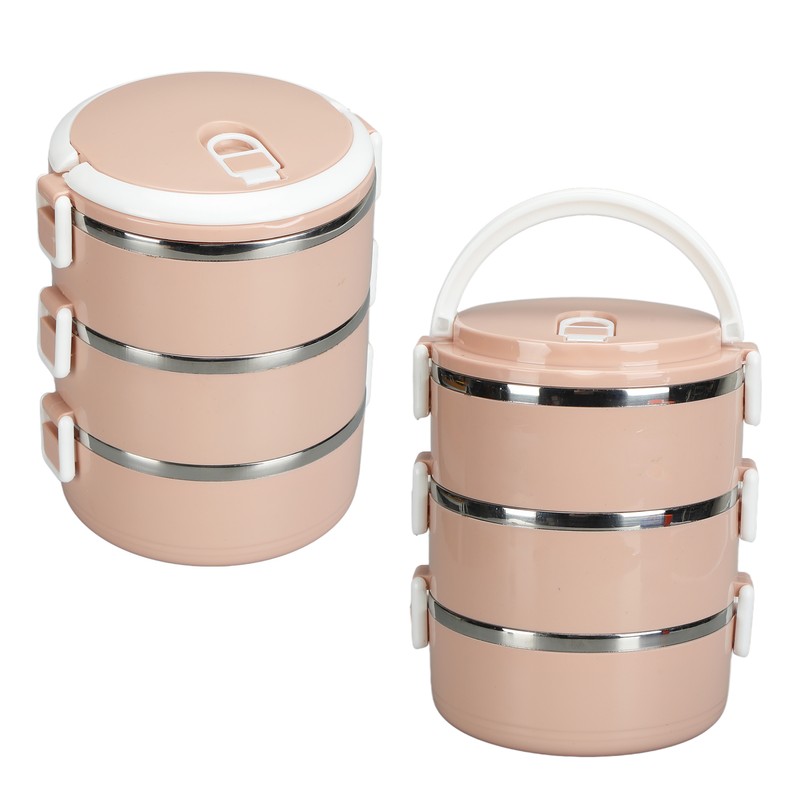 Portable 304 Stainless Steel Bento Lunch Box Thermal Cylinder Lunch