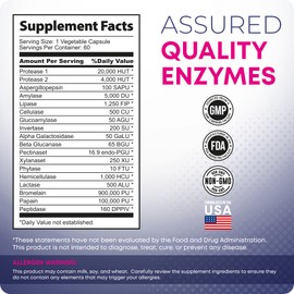 ANTROLIFE Digestive Enzymes – 17 Active Enzymes – Lipase, Protease & Amylase Supplement – Supports Digestion & Nutrient Absorption – Lipase Enzymes – Dietary Supplement – 60 Caps