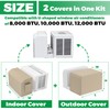 Forestchill 2 Pcs Window Air Conditioner Cover for U-shaped Window