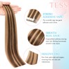 TESS Invisible Tape In Hair Extensions Human Hair Highlighted Injected