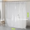 OTraki シャワーカーテン 半透明 幅183cm 丈183cm お風呂カーテン(1枚組) プライバシー保護 目隠し 浴室カーテン フック付き