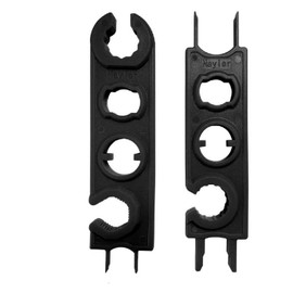 Bamyli Pack of 2 Solar Wrenches, MC4 Assembly Disassembly Plug Release Tool, Pluggable Handy Wrench for Solar Panel Cable PV System Wire and Connector (Black)