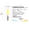 OPALRAY 4W Dimmable Small Globe Bulbs with LED Filament, 4000K