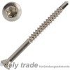 Pack of 100 Plank Screws 3.2 x 40/24 Torx TX-10