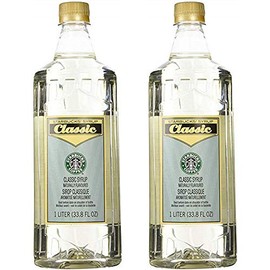 Starbucks Flavored Syrup (Classic, 2 Bottle Pack), Packaging May Vary