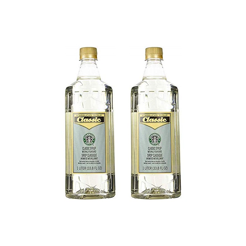 Starbucks Flavored Syrup (Classic, 2 Bottle Pack), Packaging May Vary