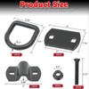 1/2" Heavy Duty Forged D Ring, 12000Lbs Break Strength Tie