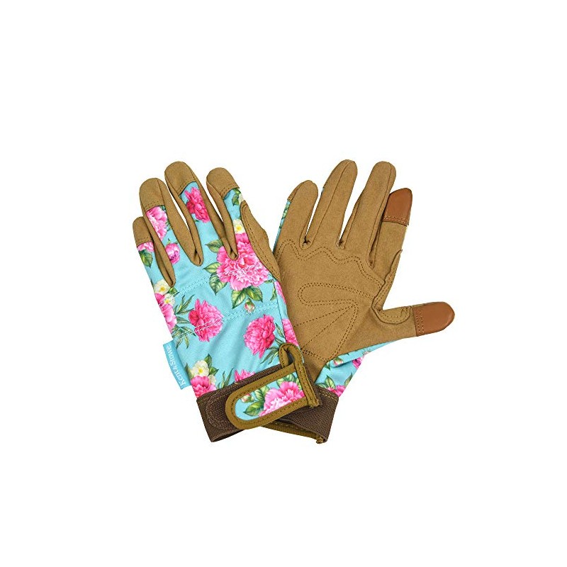 Kent & Stowe Comfort Gardening Gloves Peony Aqua - Small