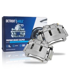 Detroit Axle - Front 2pc Brake Calipers for Ford 99-04 F-250 F-350 Super Duty, 00-05 Excursion, 2 Disc Brake Calipers 1999 2000 2001 2002 2003 2004 Replacement