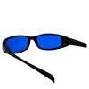 NEW ATTITUDES - Stylish Sunglasses - Blue Lenses, MATTE Black