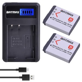 Batmax 2X 1260mAh NP-FR1 NP FR1 Battery + LCD USB Charger for Sony NP-FR1; Sony Cyber-Shot DSC-F88,DSC-G1,DSC-P100,DSC-P100/LJ,DSC-P100/R,DSC-P120,DSCP150,DSC-P200,DSC-T30,DSC-T50,DSC-V3 Camera