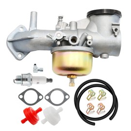 Anxingo 491031 Carburetor Replacement for B&S 490499 491026 281707 12HP Engines Carb Kit with Gaskets Spark Plug Fuel Filter