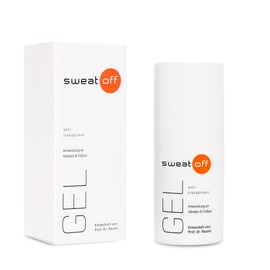 SWEAT-OFF Gel antitraspirante 30 ml | Gel contro sudore e odore dei piedi | Antiperspirant per mani e piedi