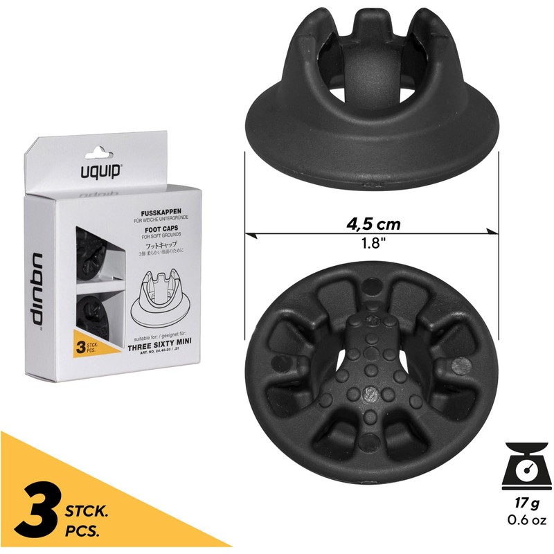 Uquip Muddy S Foot Caps Soft Surfaces For Three Sixty