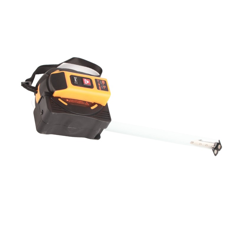 Laser Tape Measure High Accuracy ABS Housing Manganese Steel Digital