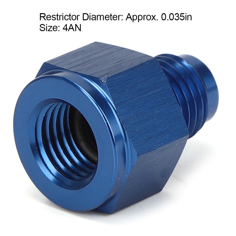 Metal 4AN Inline Oil Inlet Restrictor Straight Fitting 4AN Male