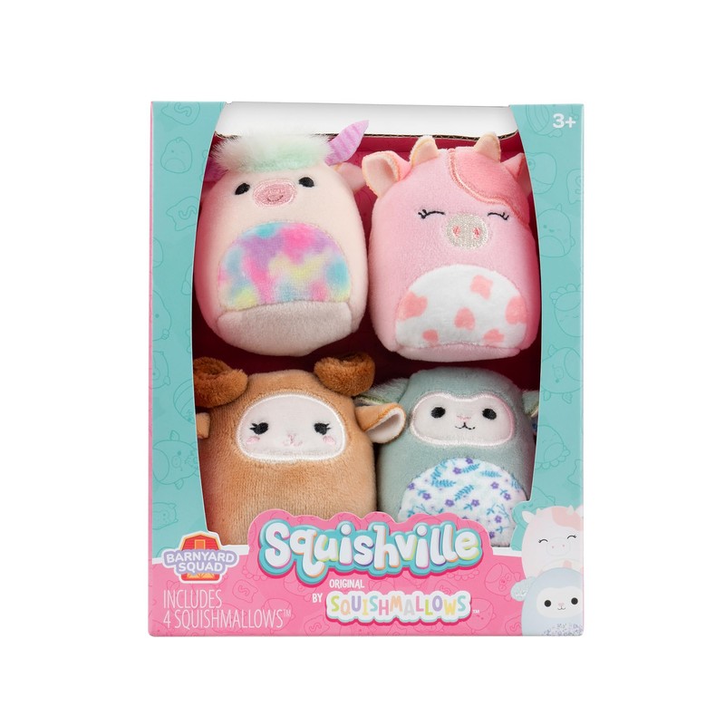 Squishville SQM0506 Barn Squad, Super Soft Mini Squishmallows, 5 cm