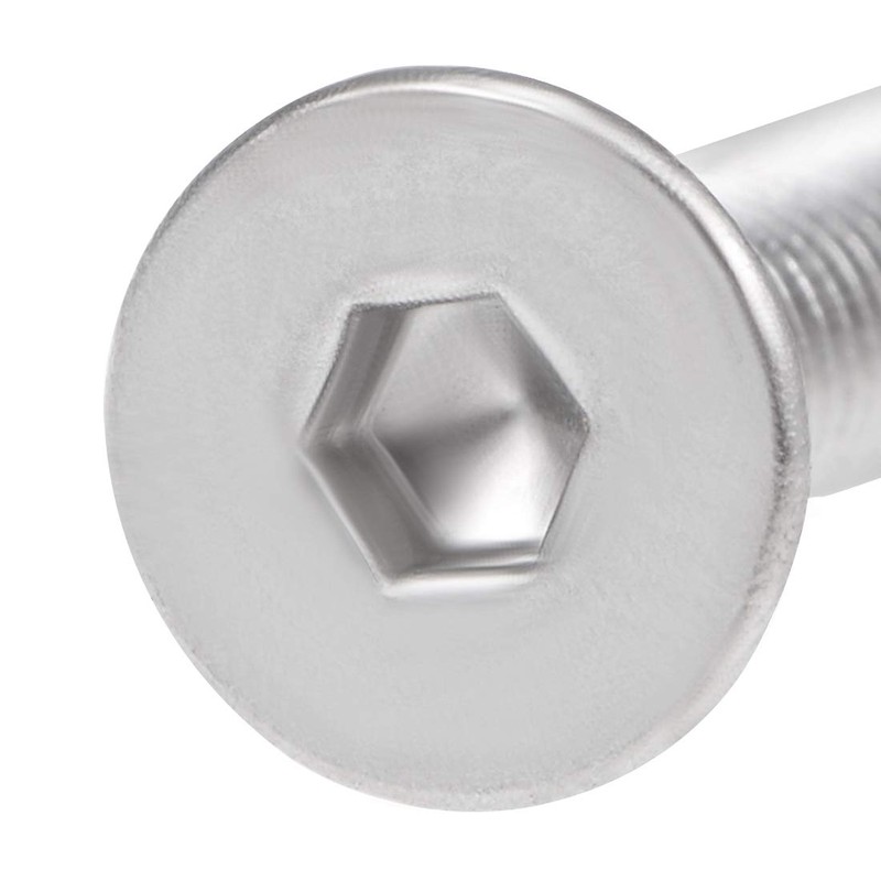 uxcell M3x25mm Flat Head Machine Screws Inner Hex Screw 304