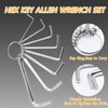 Bivethoi Set of 8 Allen Wrench Hex Key from 1.5