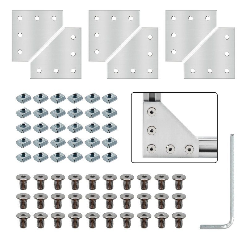 Bikykose 2020 T-Slot Aluminum Extrusion Profile Accessories - 20 L