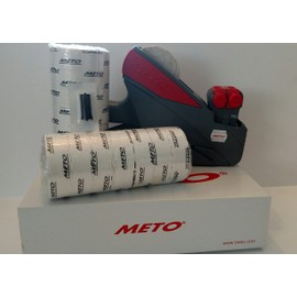 Meto 15.22/ 2 Line Price Labelgun, Value Pack, Pricing Gun,Box Labels, Ink Roller