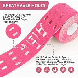 Kreezy Waterproof Athletic Tapes 3 Rolls with 3 Type, Breathable Kinesiology Tape for Muscle Pain Relief and Joint Support Designed with Hypoallergenic Materials