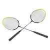 1 Pair Green Badminton Racket Set Fashionable Lightweight Comfortable Grip