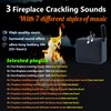 Fireplace Crackler Sound Box for Gas or Electric Fireplace,Realistic Rechargeable