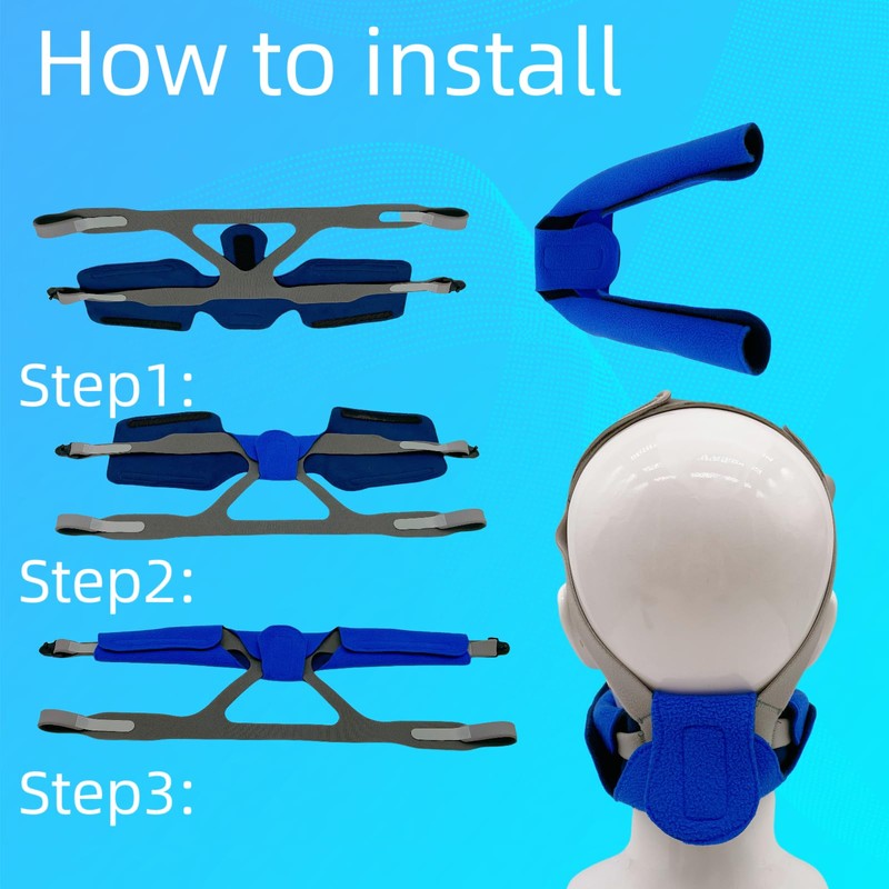 PlayWooWgo CPAP Neck Pad for Headgear Straps Compatible with Full