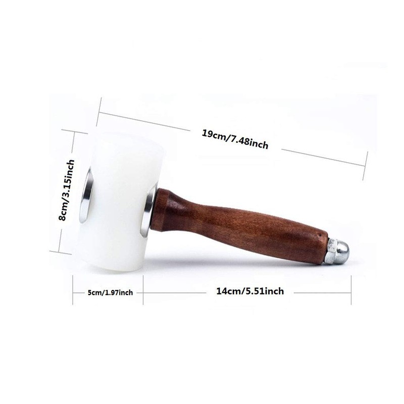 Leather Carving Hammer, DIY Leathercraft Mallet, Cowhide Sew Club, Nylon