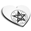 1 x Heart MDF Magnets - Pentagram Gram Ma Ton