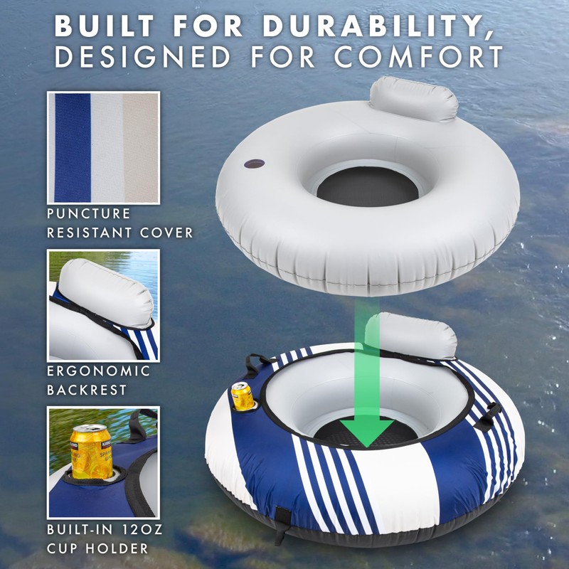 GoSports WOVN River Tubes with Premium Canvas Covers - Choose