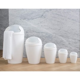 Koziol Swing-Top Wastebasket DEL XS, spa turqoise