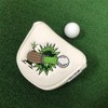 Stylish PU Leather Golf Head Protective Cap Cover with Magnetic