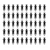 50Pcs Longer Trim Panel Fixing Lining Carpet Clips Car Body