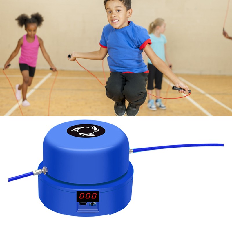 Jump Rope Machine Adjustable 1‑10 Speed Level Wireless Remote Control