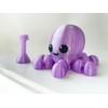 Big Light UP Translucent 3D Printed Octopus (Purple)